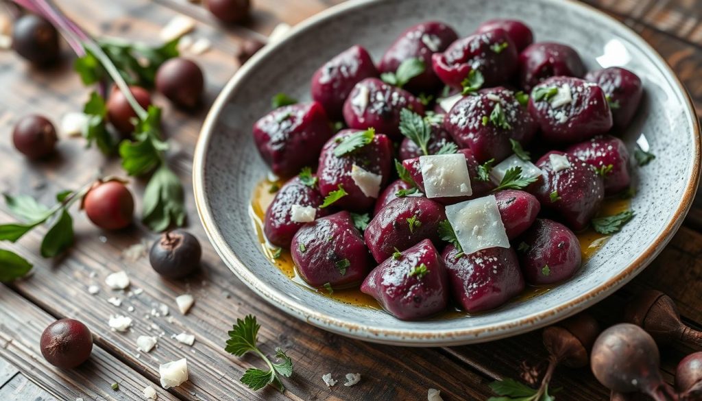 gnocchi recette betterave