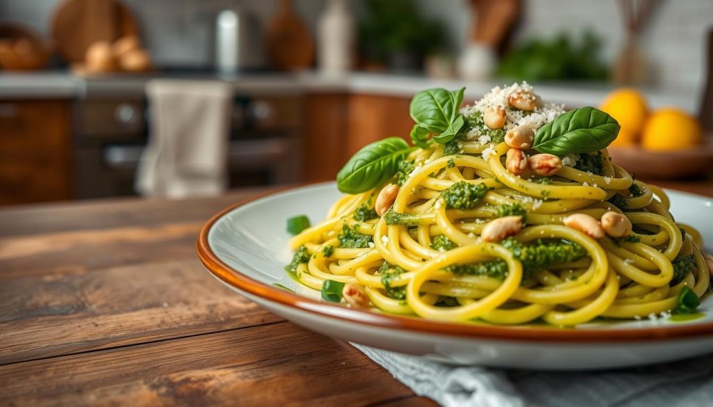 linguine au pesto