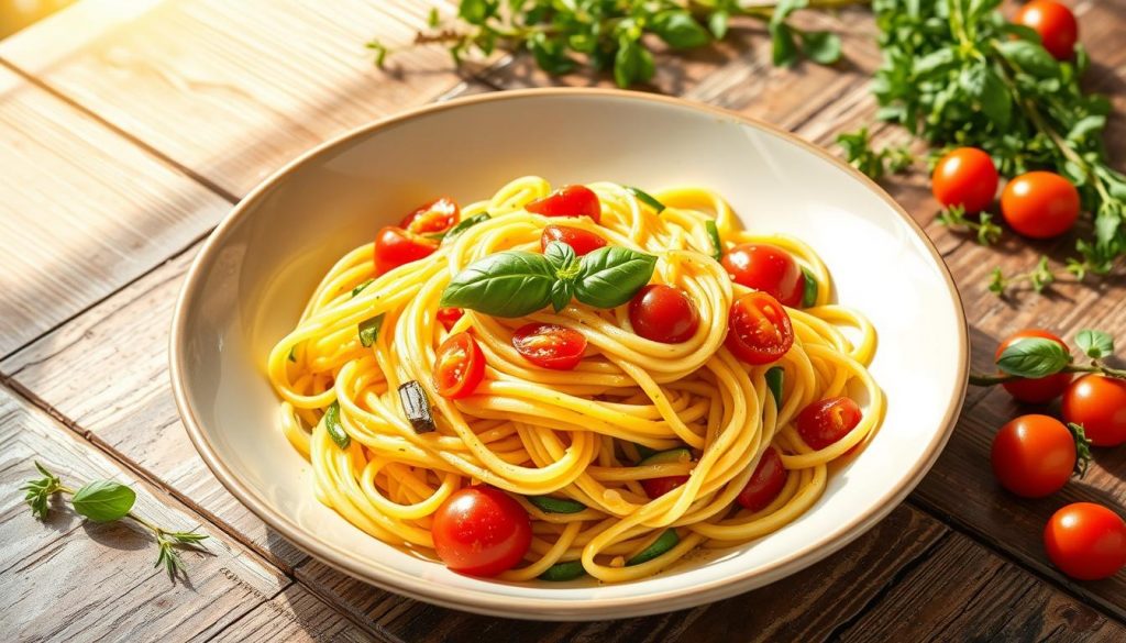 linguine primavera