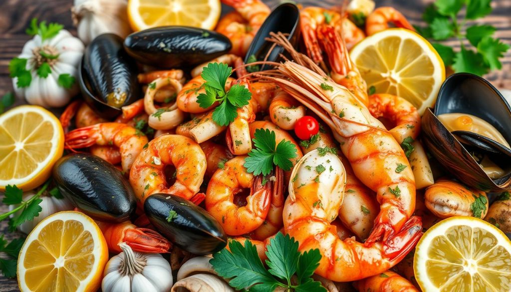 marinades fruits de mer