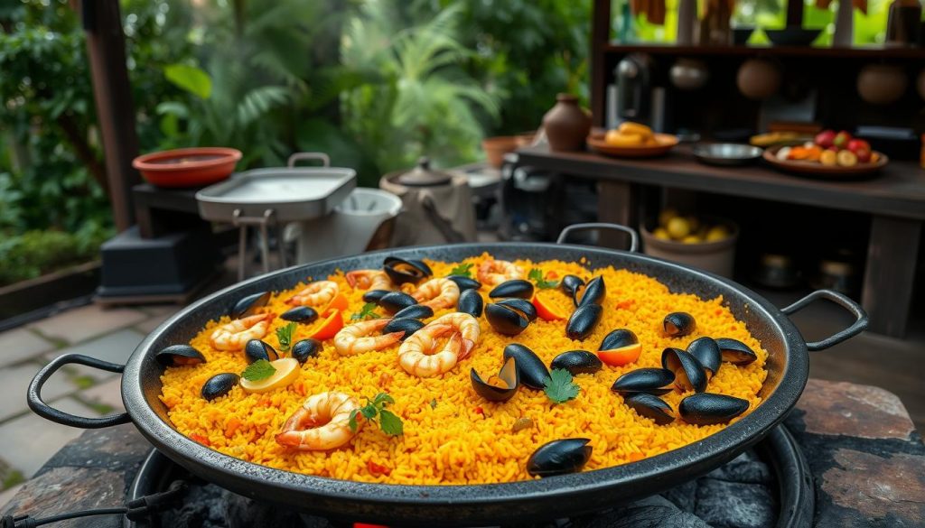 méthode traditionnelle de cuisson pour paella