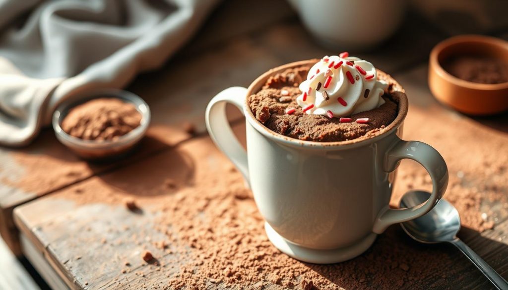 mug cake cacao en poudre