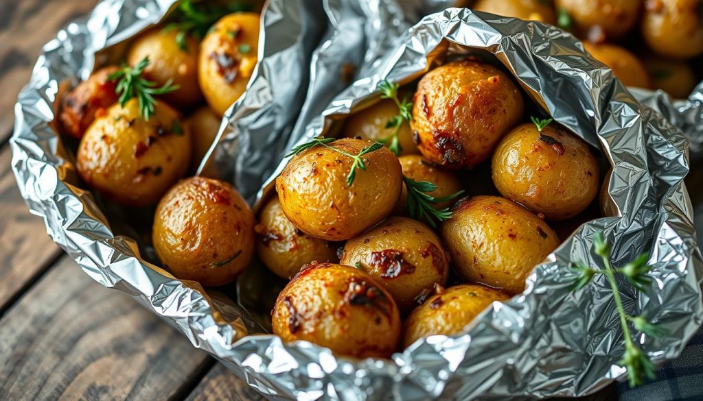 pommes de terre en papillote