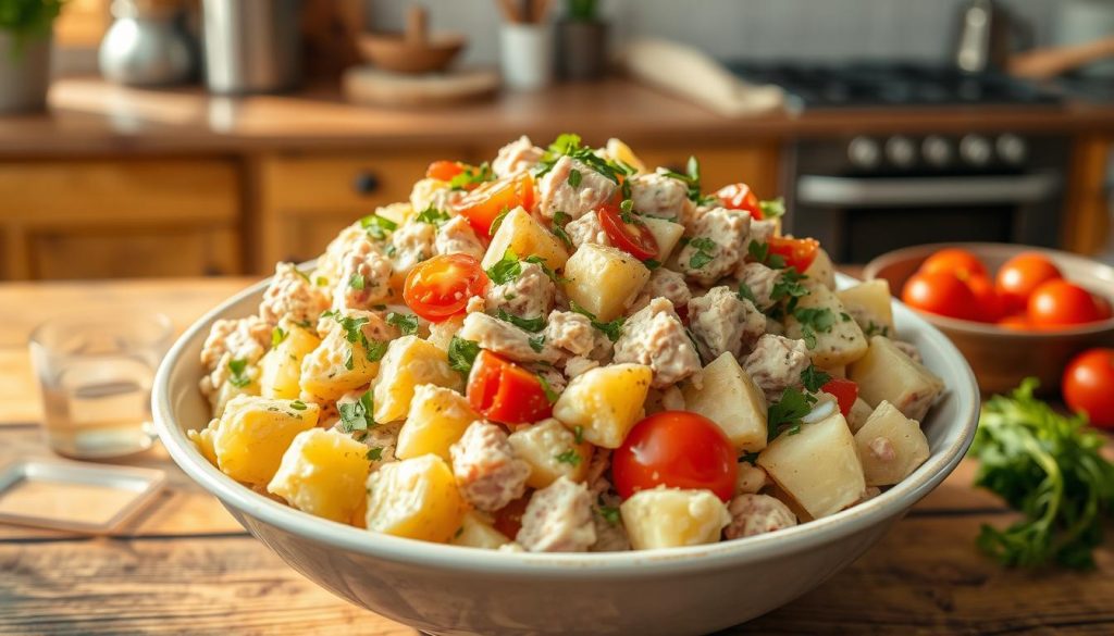 pommes de terre en salade au thon