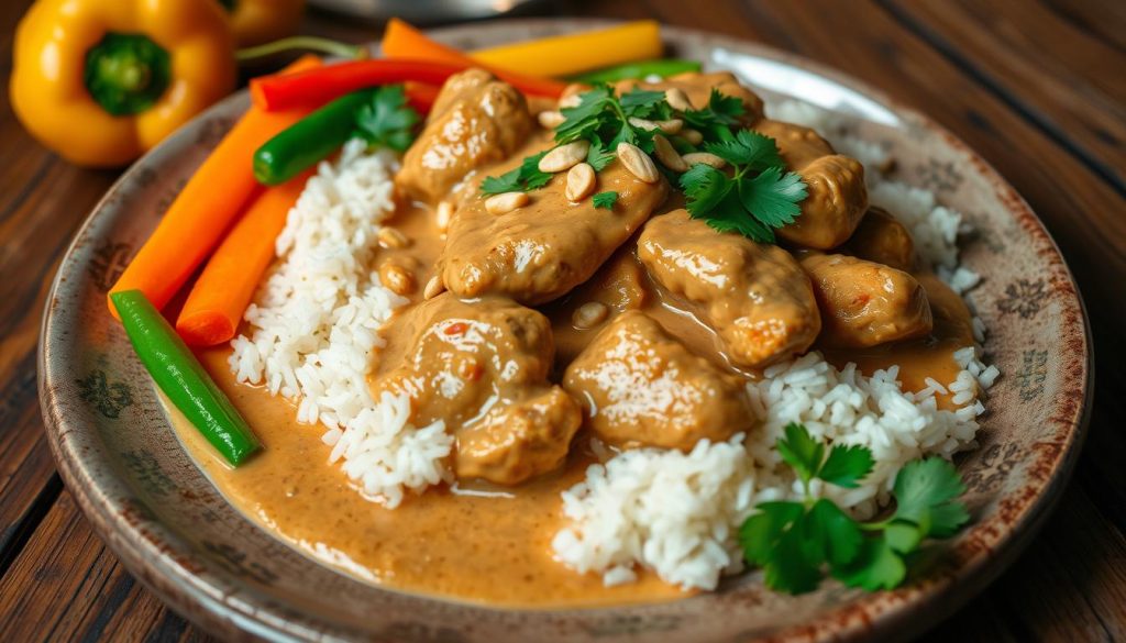 poulet au beurre de cacahuète