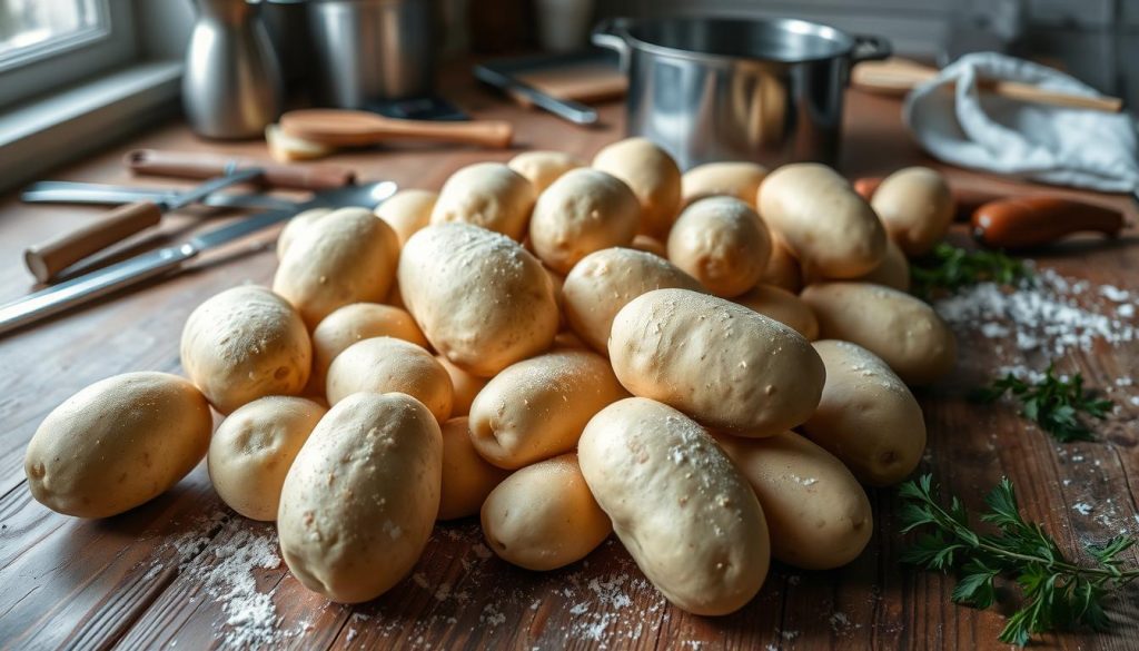 préparation pommes de terre gnocchi