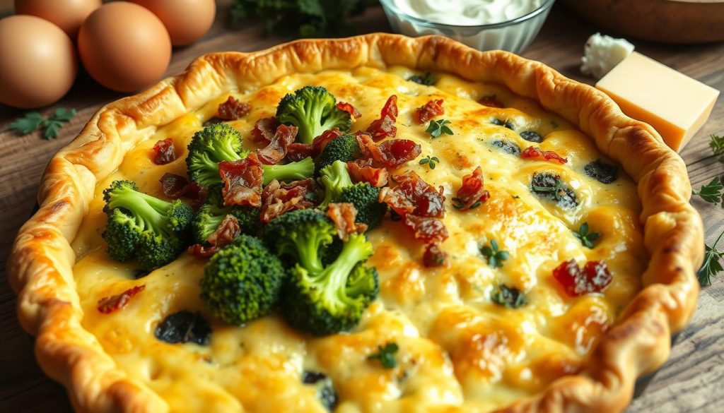 quiche aux brocolis et lardons