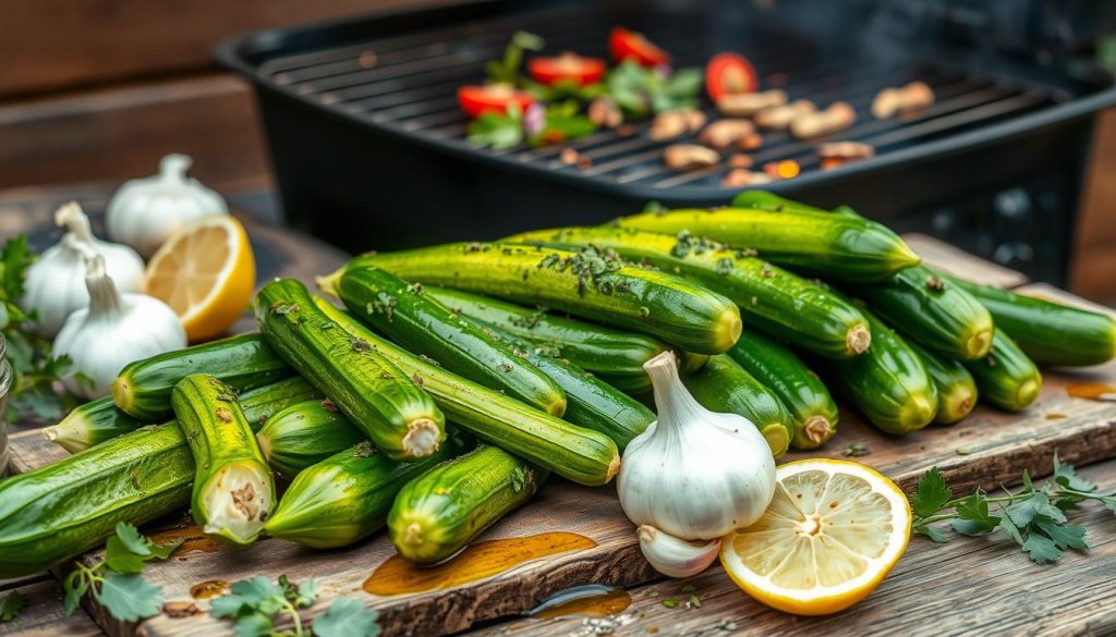 recette courgettes marinées