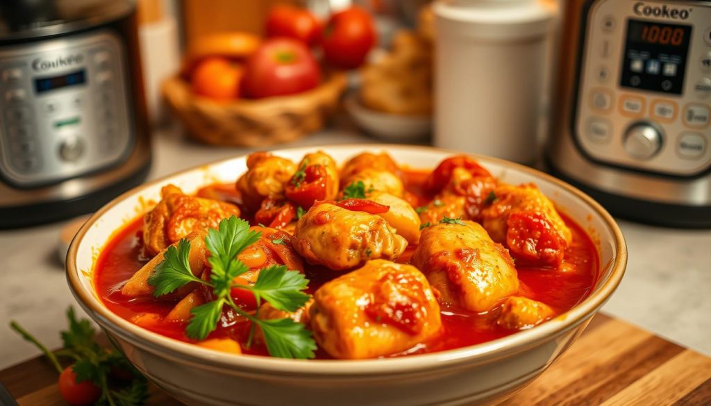 recette poulet basquaise cookeo