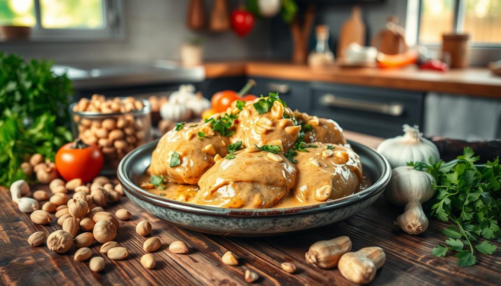 recette poulet beurre de cacahuète