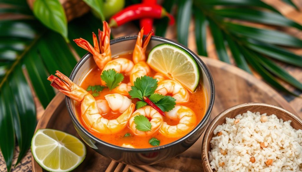 recette soupe thai crevette