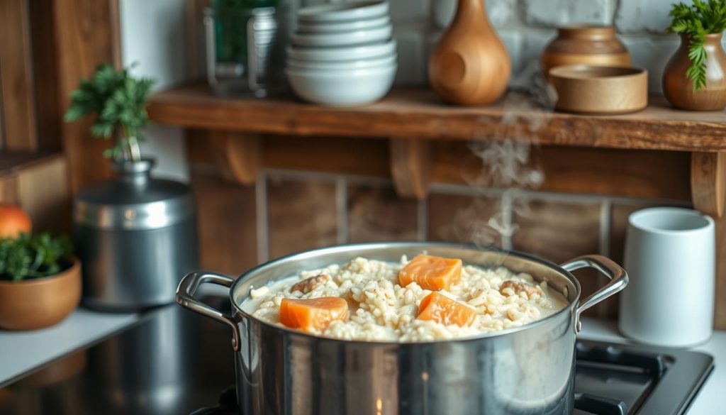 réchauffage risotto