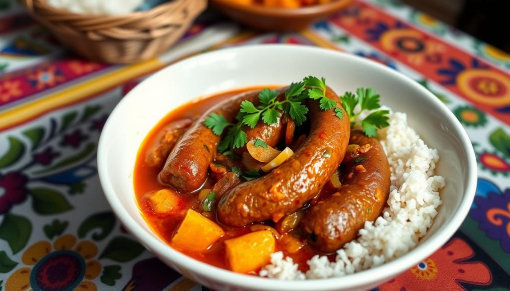 rougail saucisse la réunion