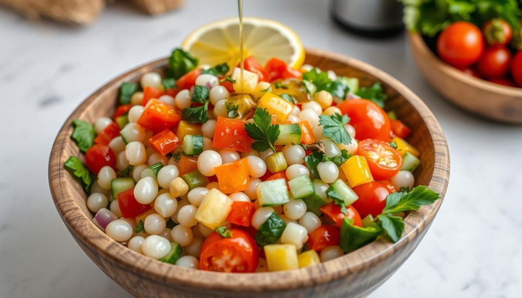 salade de perles aux légumes