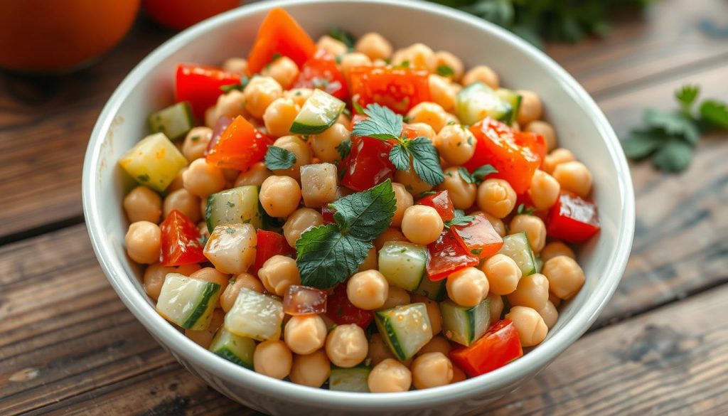 salade de pois chiche en boîte