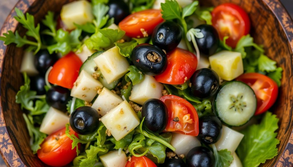 salades olives noires