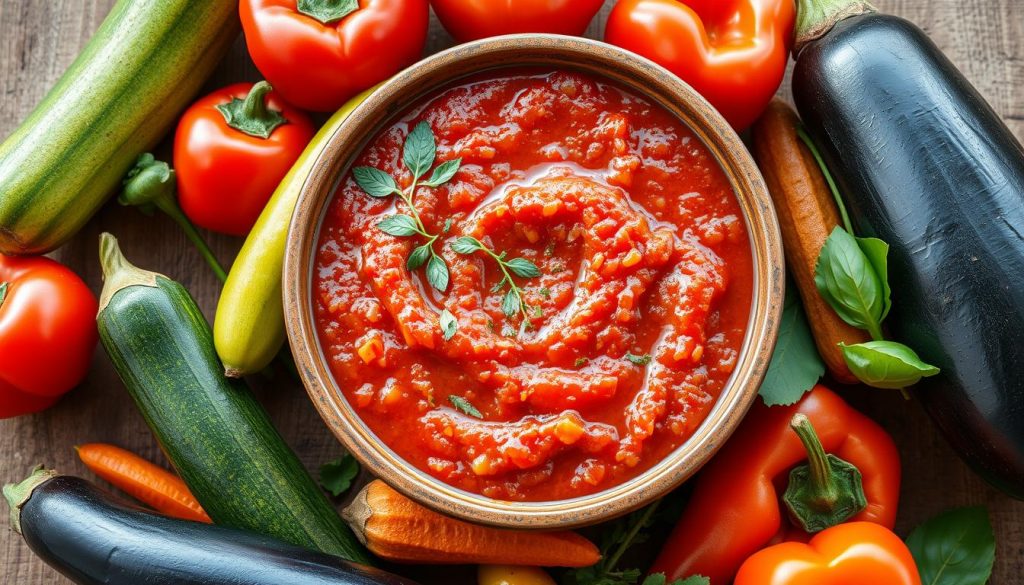 sauce tomate pour légumes