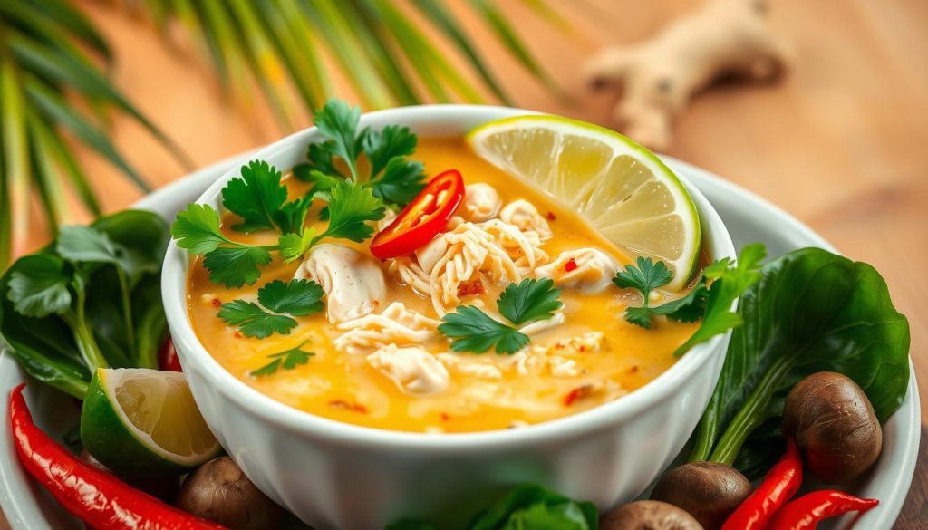 soupe thai poulet coco