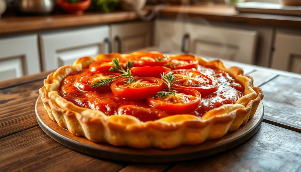 tarte a la tomate cuisson