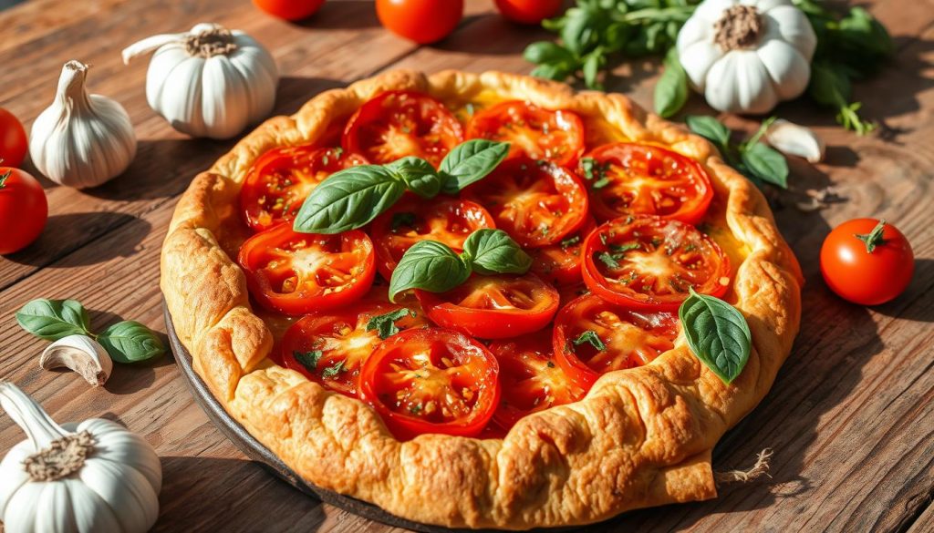 tarte à la tomate rustique