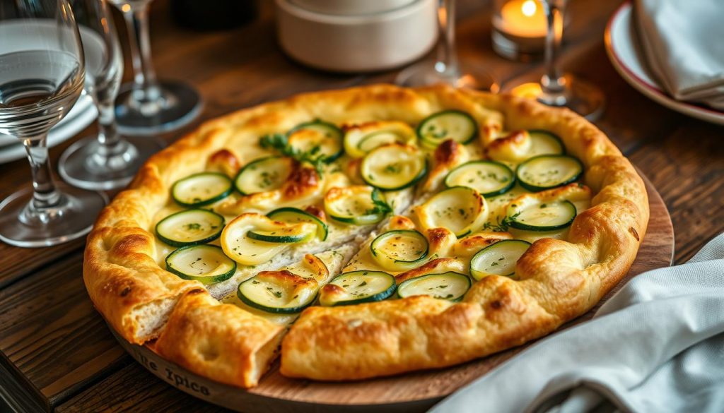 tarte aux poireaux et courgettes