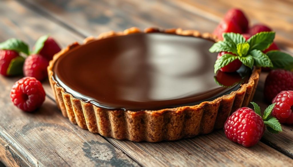 tarte ganache chocolat