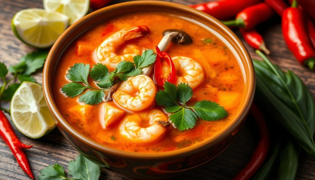 thai tom yum soup