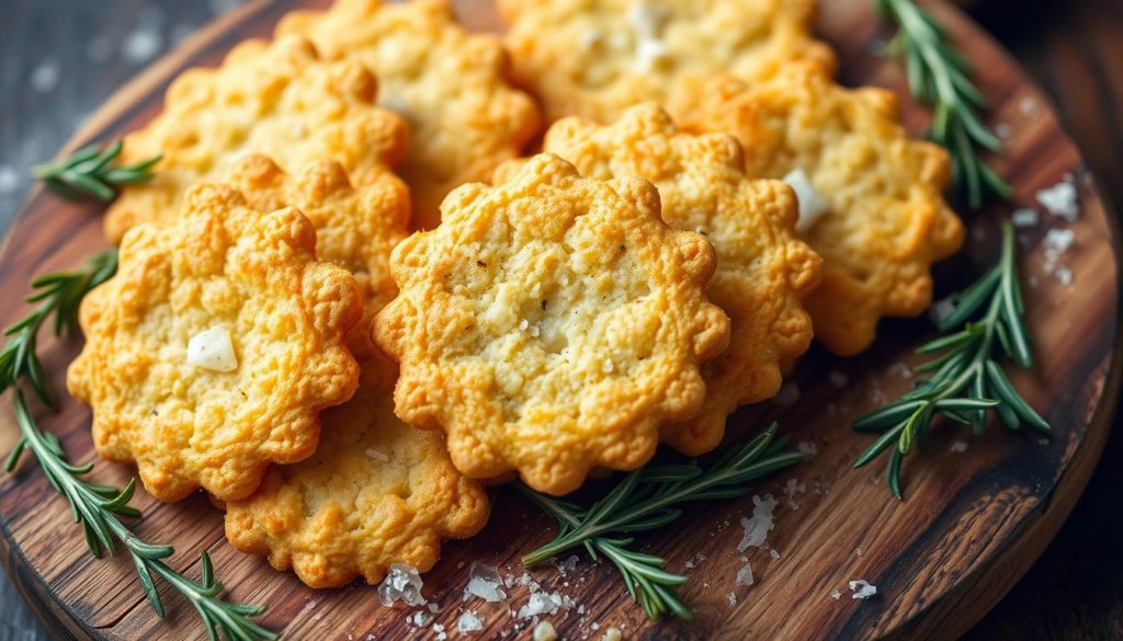 tuiles salées Parmesan et Romarin