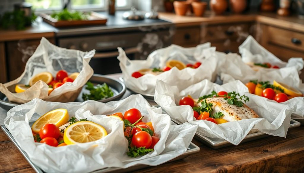 variantes papillote de poisson