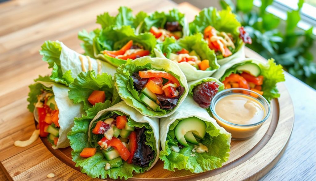 Idées de repas sains avec wraps végétaux