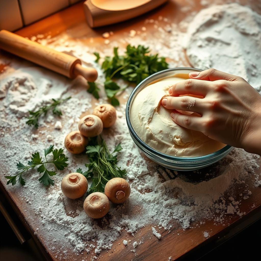 Préparation de la pâte brisée maison