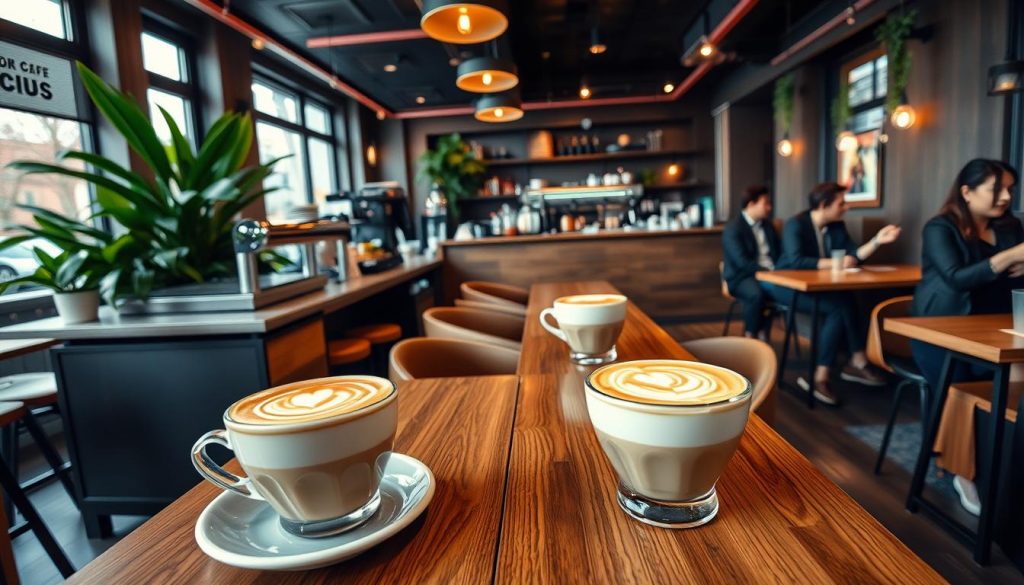 Tendances flat white dans les cafés modernes