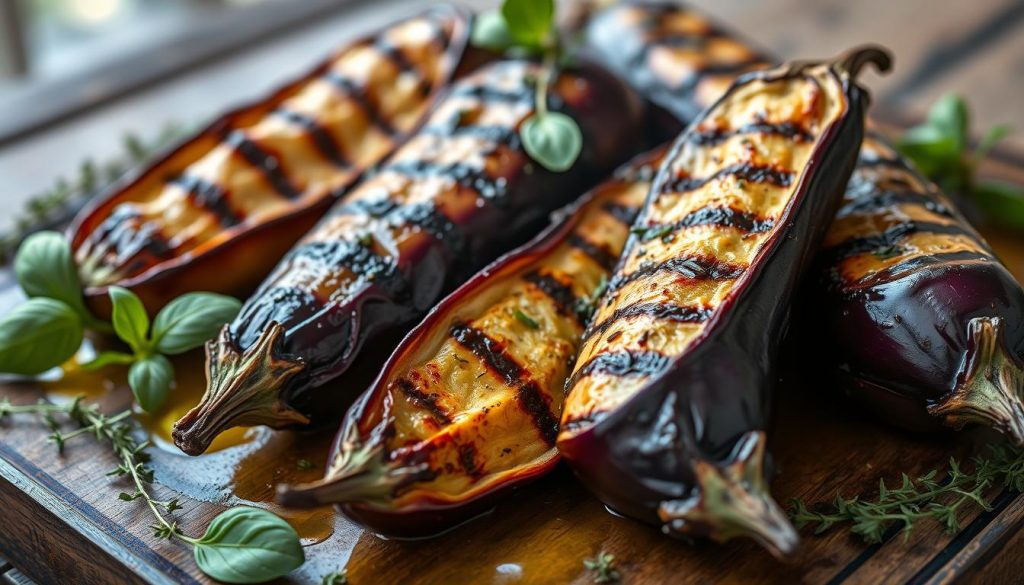 aubergines grillées