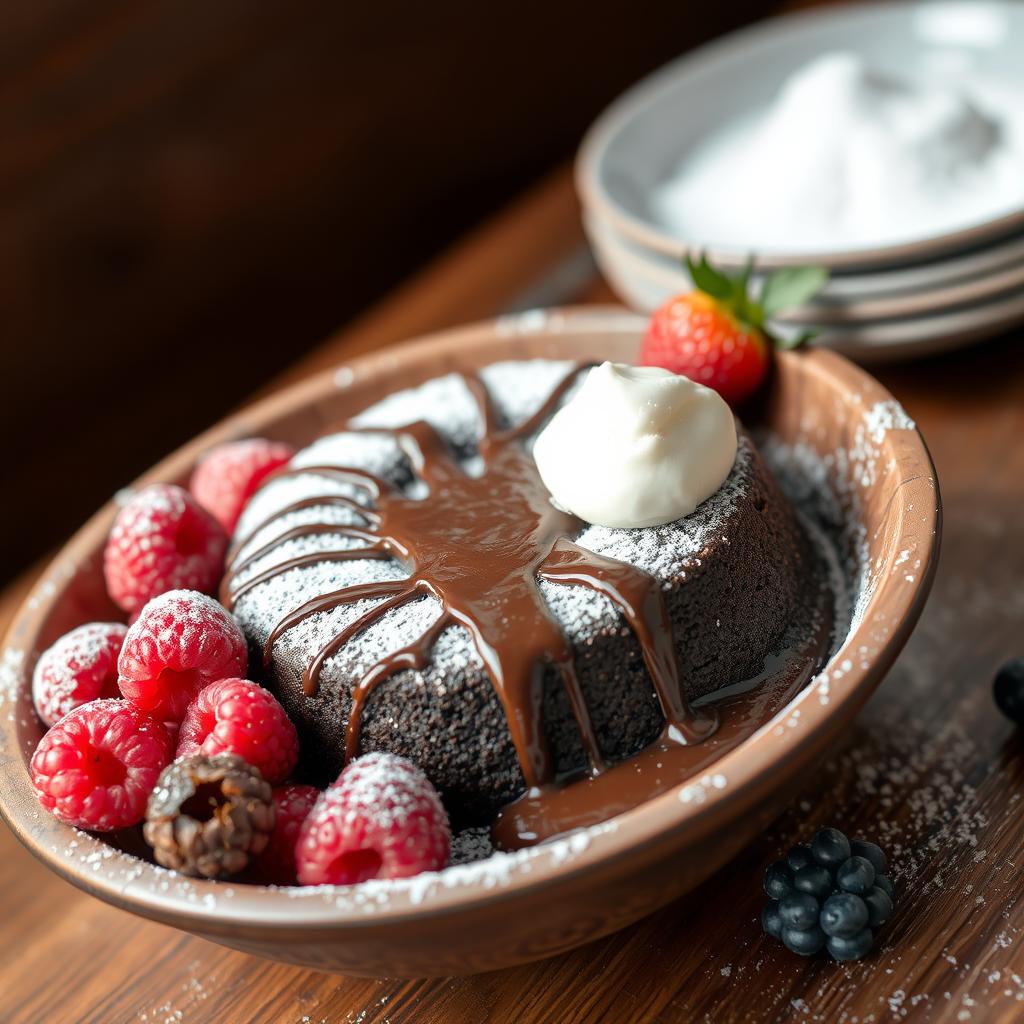 bowl cake chocolat