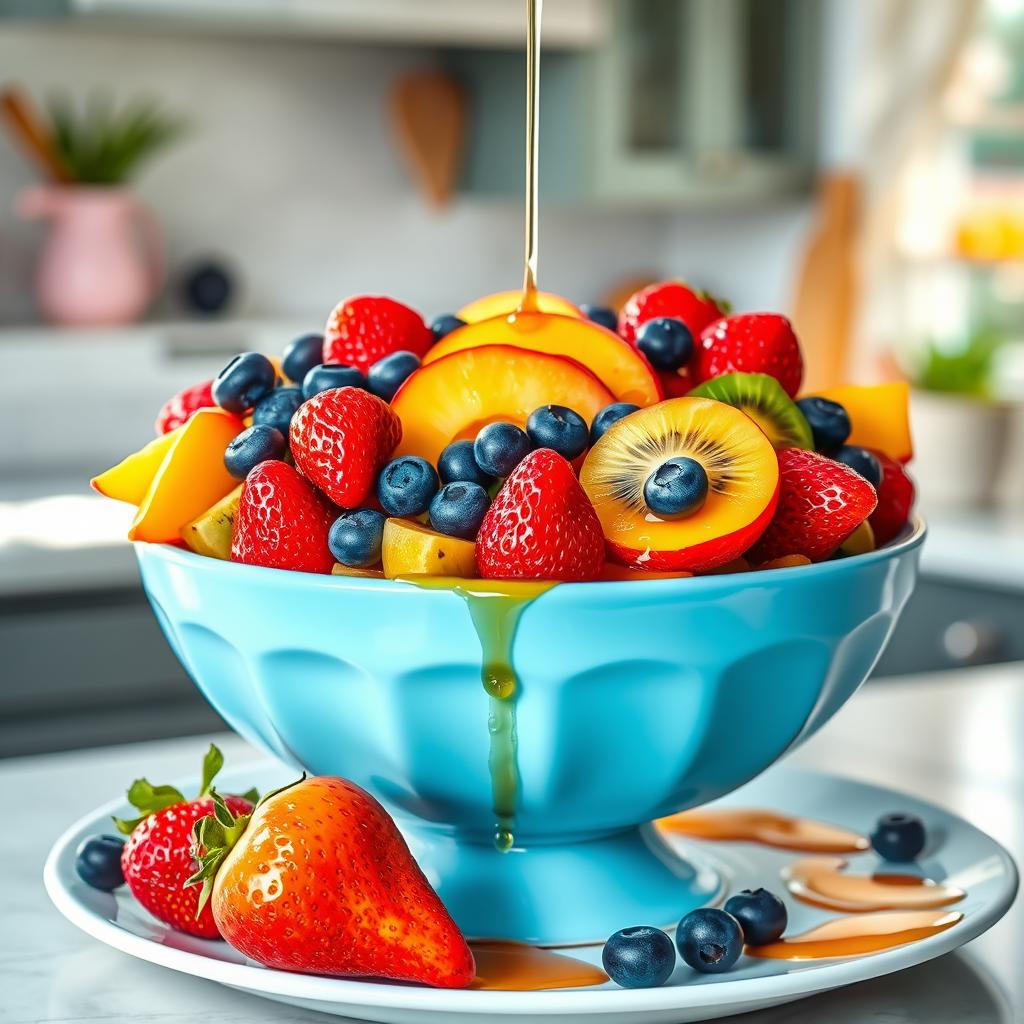 bowl cake fruits d'été