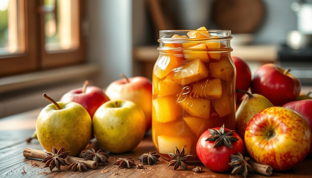 compote de pomme et poire maison