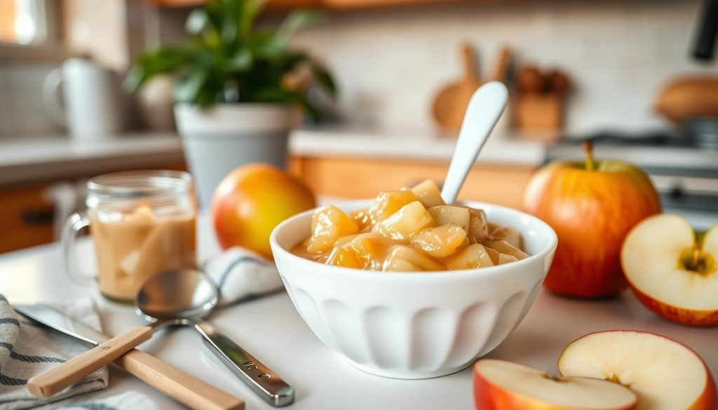 compote de pommes maison pour bébé