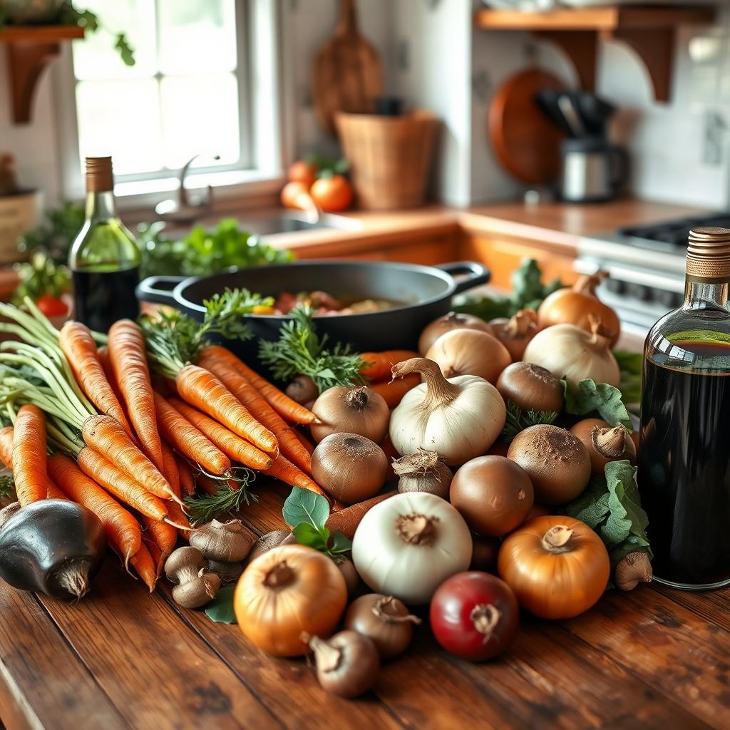 conseils légumes boeuf bourguignon