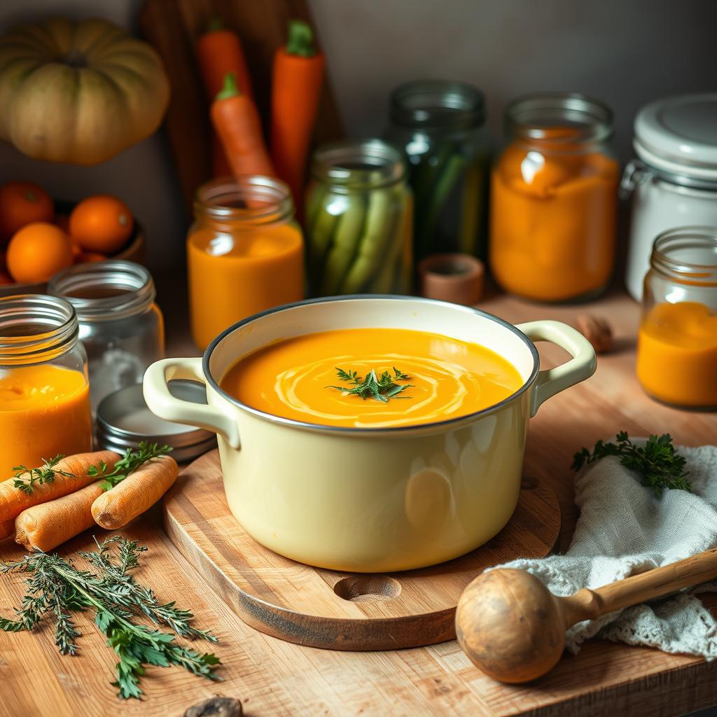 conservation de la soupe butternut