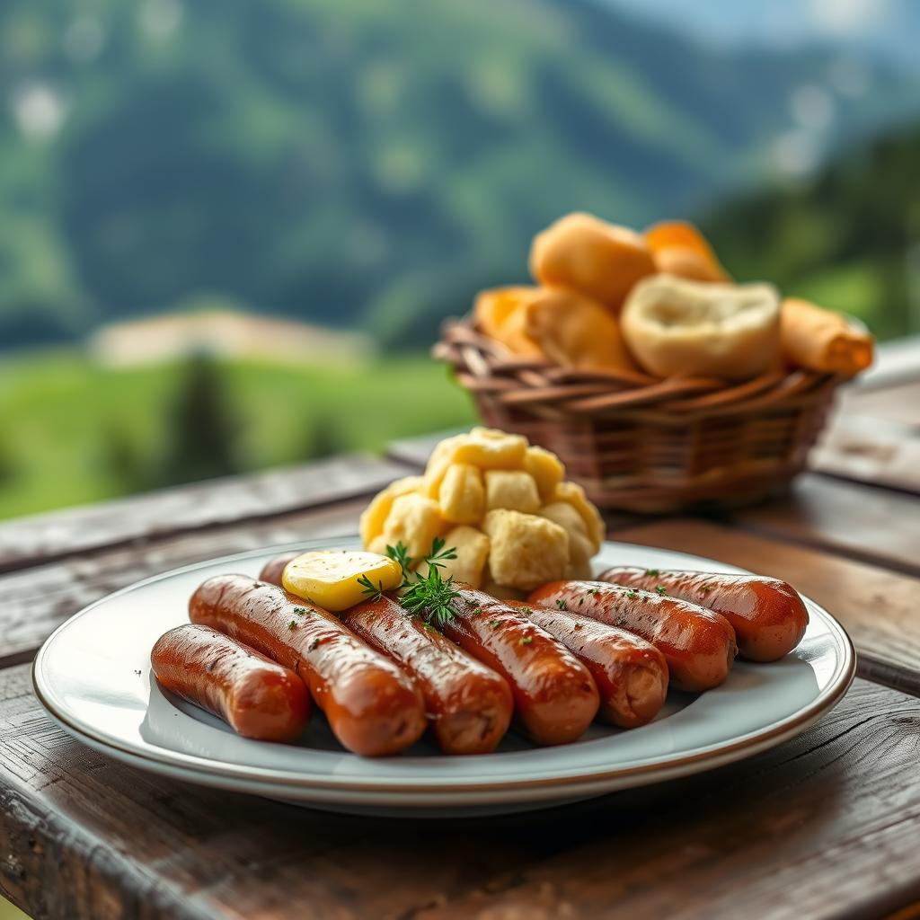 diots de Savoie avec crozets et moutarde