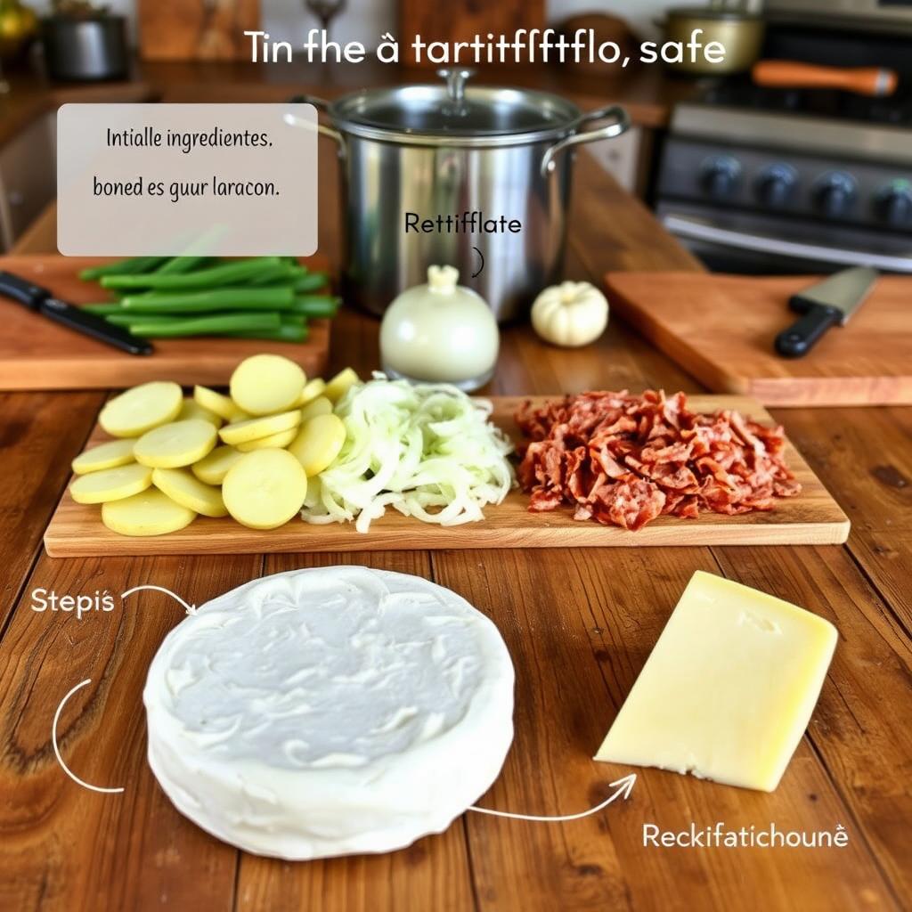 étapes recette tartiflette