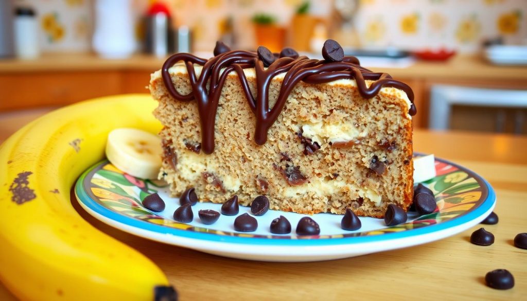 gâteau au yaourt banane chocolat