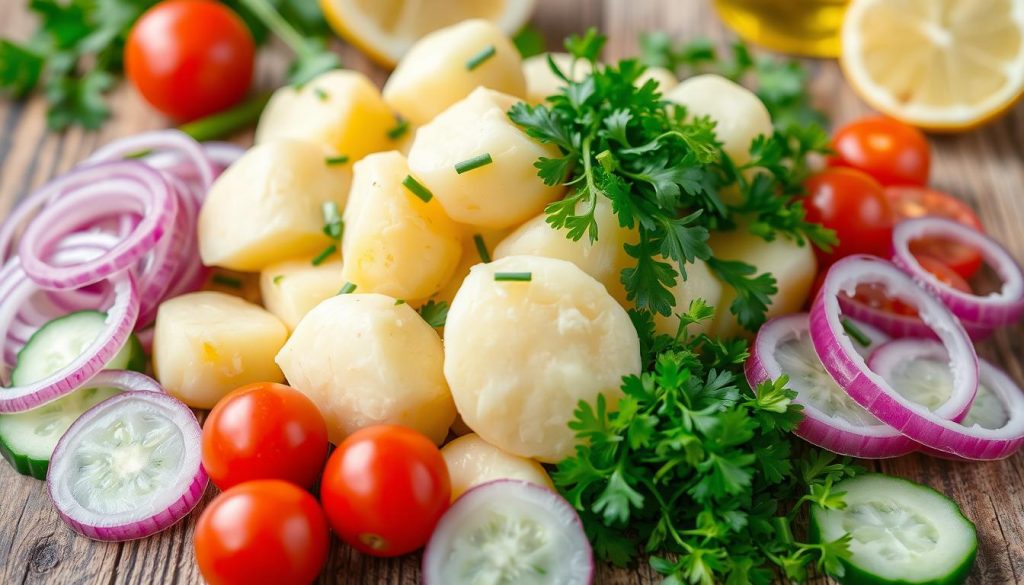 ingrédients salade de pommes de terre