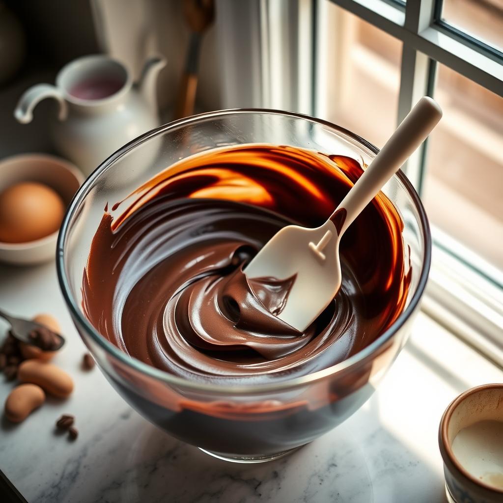 mélanger mousse chocolat