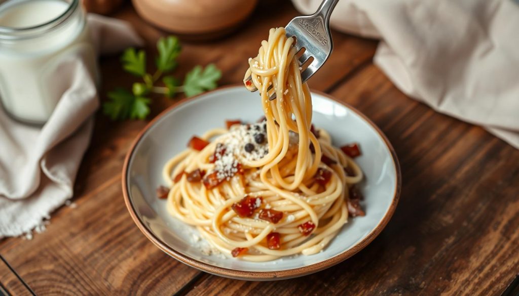 pâtes à la carbonara rapide