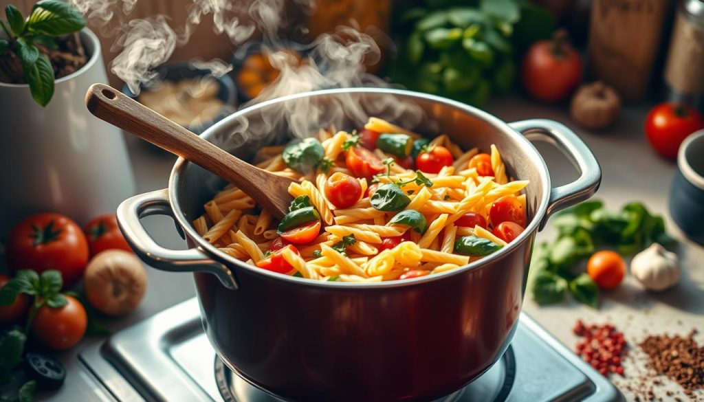 préparation one pot pasta