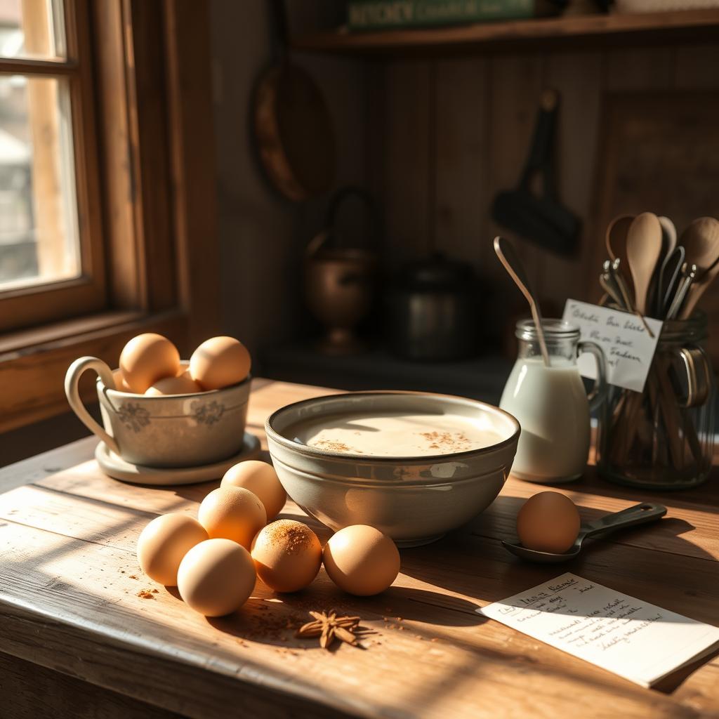 recette complète œufs au lait