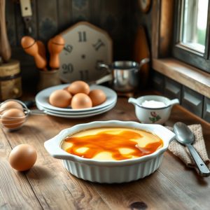 recette crème caramel grand-mère​