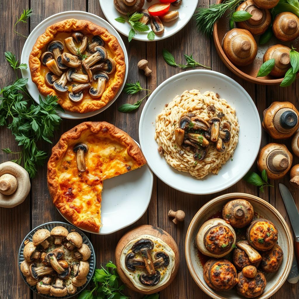 recettes similaires avec la tarte aux champignons