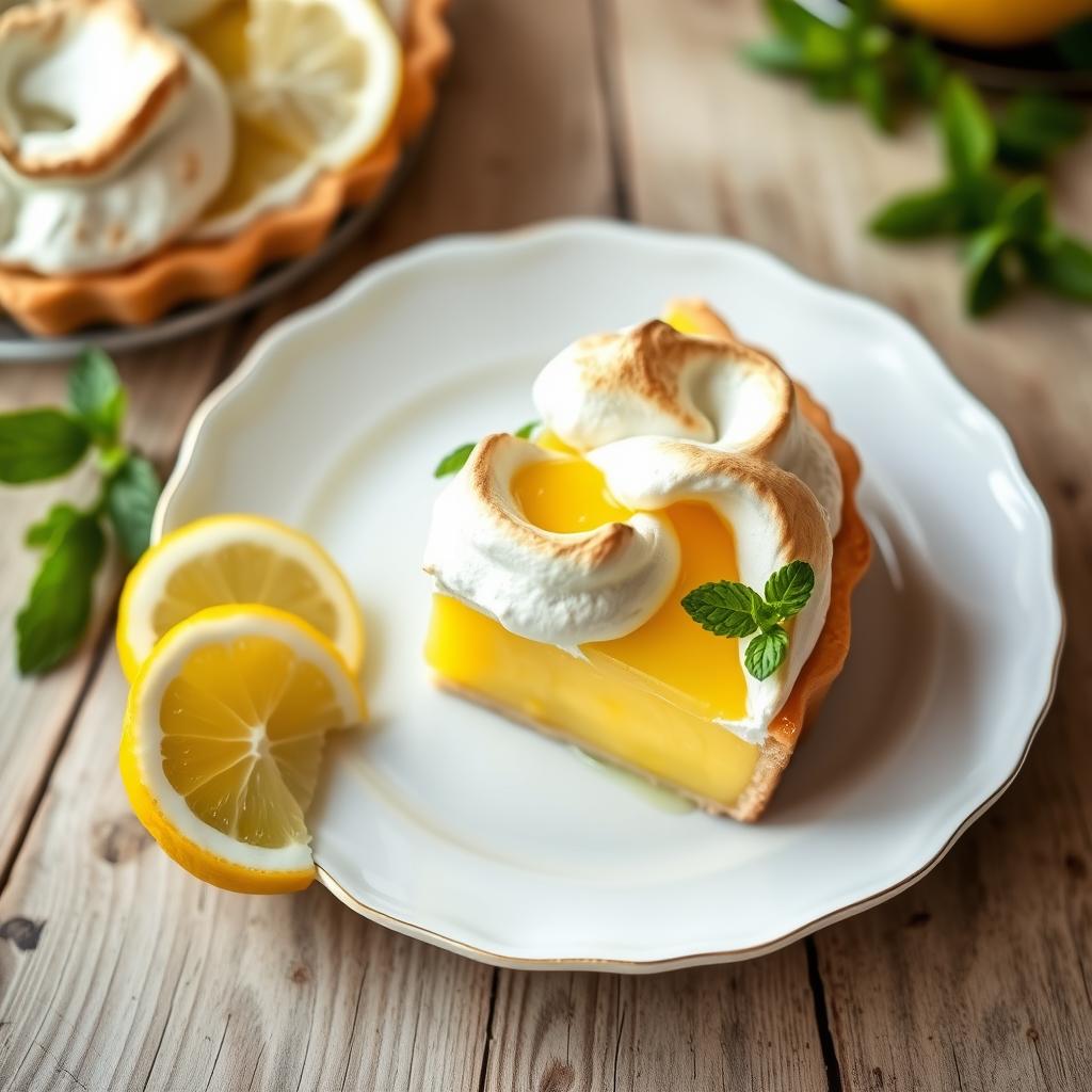 servir tarte au citron